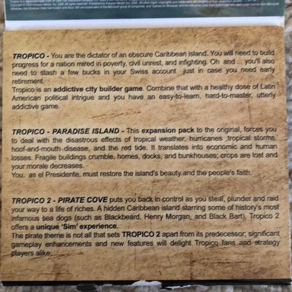 Tropics Reloaded PC game-3 games on DVD - Picture 4 of 6